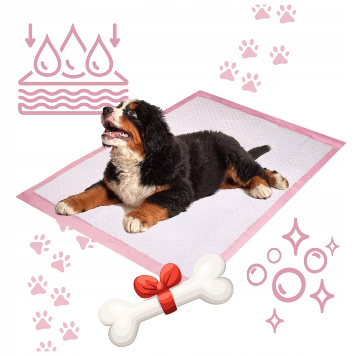 PODKŁADY HIGIENICZNE MATY DLA PSA PSOW NAUKA SIKANIA CHLONNE 60x40 cm 100sz