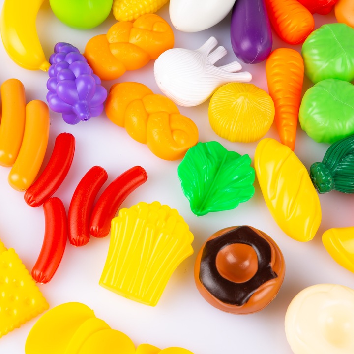 KINDERPLAY PLASTIKOWE WARZYWA OWOCE DO KUCHNI DLA DZIECI 120 elementów