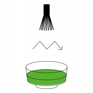 Bambusowa miotełka do matchy chasen z ciemnego bambusa MOYA Matcha