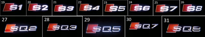 LED LOGO PROJEKTOR AUDI A1 A3 A4 A5 A6 A7 A8 Q3 Q5 Q7 R8 TT