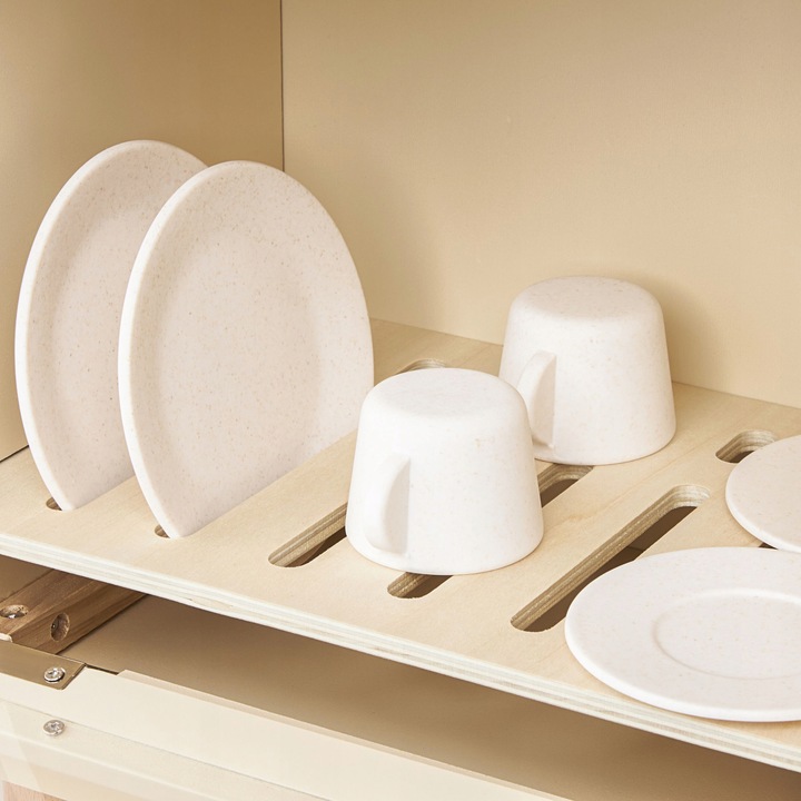 Zmywarka Dla Dzieci Drewniania z Akcesoriami Naczynia Talerze Bezpieczna