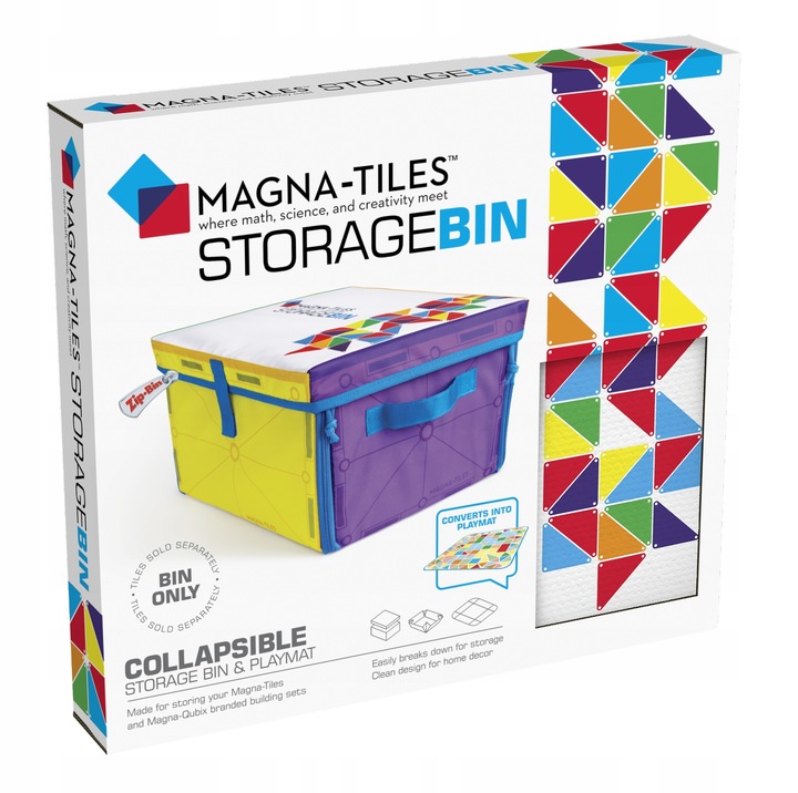 MAGNA TILES Skrzynia Pojemnik Na Klocki Mata Interaktywna Do Zabawy 2w1