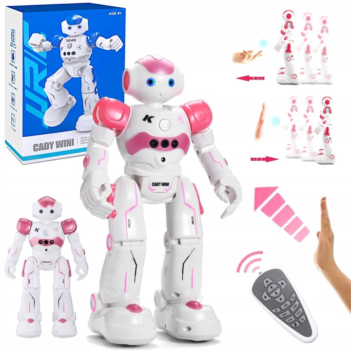 INTELIGENTNY ROBOT RC ZDALNIE STEROWNY GESTEM PILOTEM PROGRAMOWANIE PREZENT