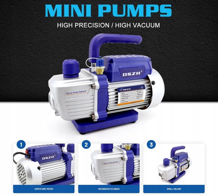 Pompa próżniowa do klimatyzacji R32 R410a R134a