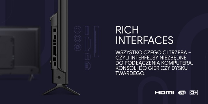 TELEWIZOR UD 32W5210 ANDROID SMART TV DVBT-T2 HEVC