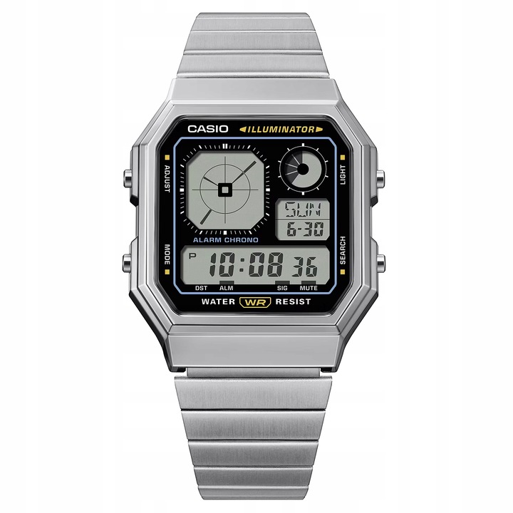 Zegarek Męski Casio A130WE-1AEF srebrny