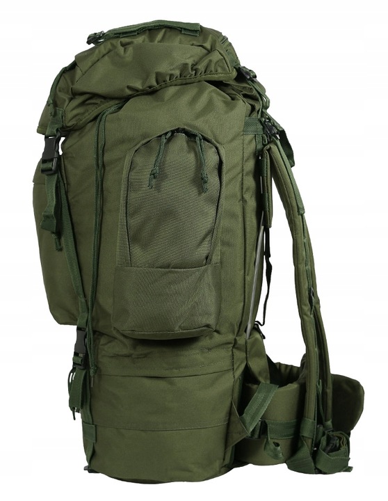 Plecak turystyczny wojskowy taktyczny Mil-Tec Ranger 75 l olive z pokrowcem