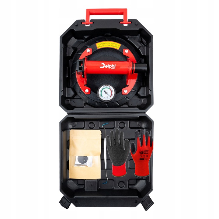 PRZYSSAWKA DO PŁYTEK PRÓŻNIOWA Z POMPKĄ MANOMETR UCHWYT do SZYB GLAZURY PRO