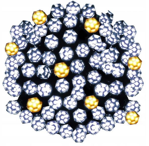 LAMPKI CHOINKOWE Z EFEKTEM FLASH 160 LED GRUBY ZIELONY KABEL GRUBA DIODA