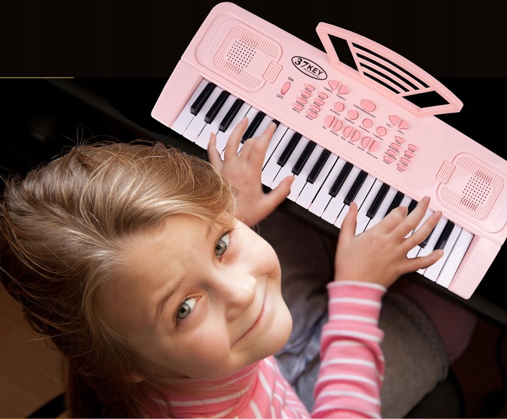 ORGANY PIANINO ELEKTRONICZNE MIKROFON 37 KLAWISZY DEMO KEYBOARD DLA DZIECI