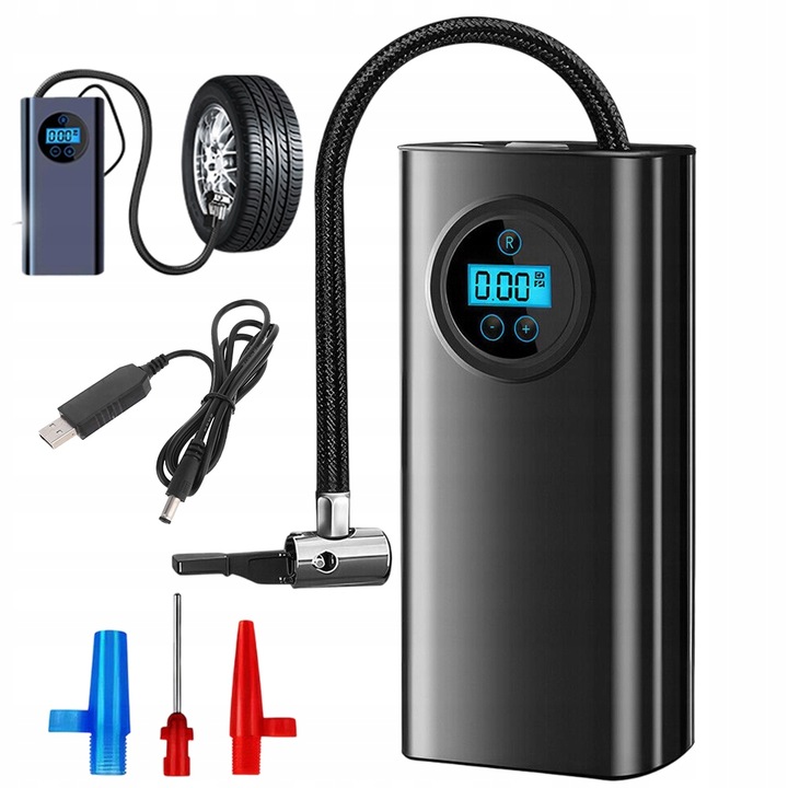 Elektryczna Pompa Powietrza Bezprzewodowa Cyfrowa Pompa Powietrza DoPojazdu