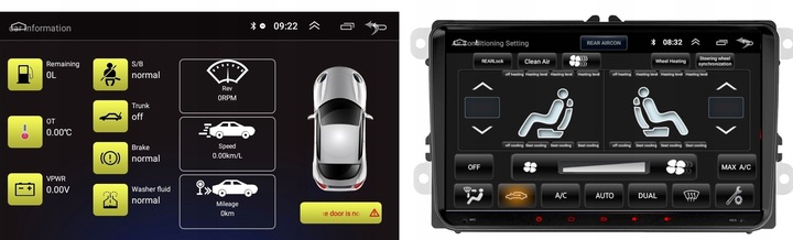 RADIO NAWIGACJA GPS ANDROID VW TOURAN 2003-2015 WIFI CARPLAY 4/64GB