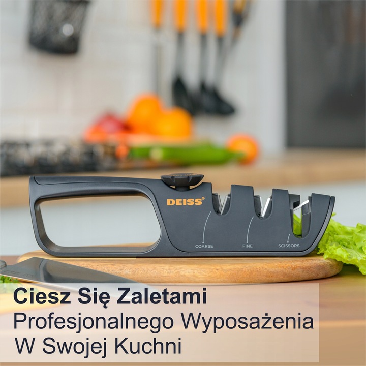 Deiss PRO Ostrzałka do noży z regulowanym kątem