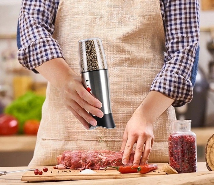 ZESTAW MŁYNKÓW GRAWITACYJNYCH DO PIEPRZU SOLI LED