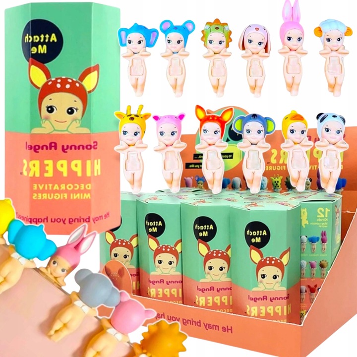 SONNY ANGEL HIPPERS MINI LALECZKA NA TELEFON OZDOBA ZWIERZĄTKA RODZAJE
