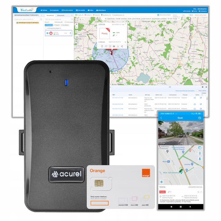 Lokalizator GPS 4G Bateria nawet do 3 lat Bez Ładowania Dostęp na 10 lat