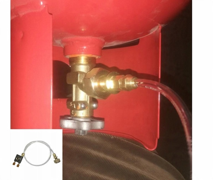 ADAPTER DO NAPEŁNIANIA BUTLI GAZOWEJ KARTUSZY WĄŻ 70CM