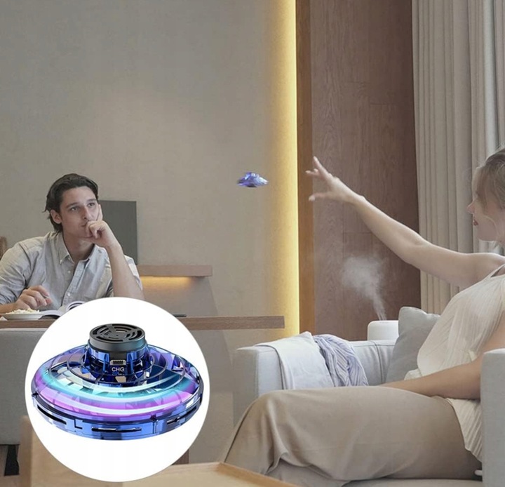 Latająca Zabawka Fidget Spinner dron LED dla dzieci