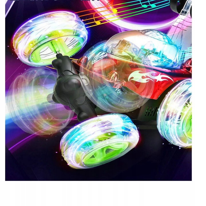 Auto Twister 360 Tańczący Samochód Kaskader XL Efekty Światła Kabel USB