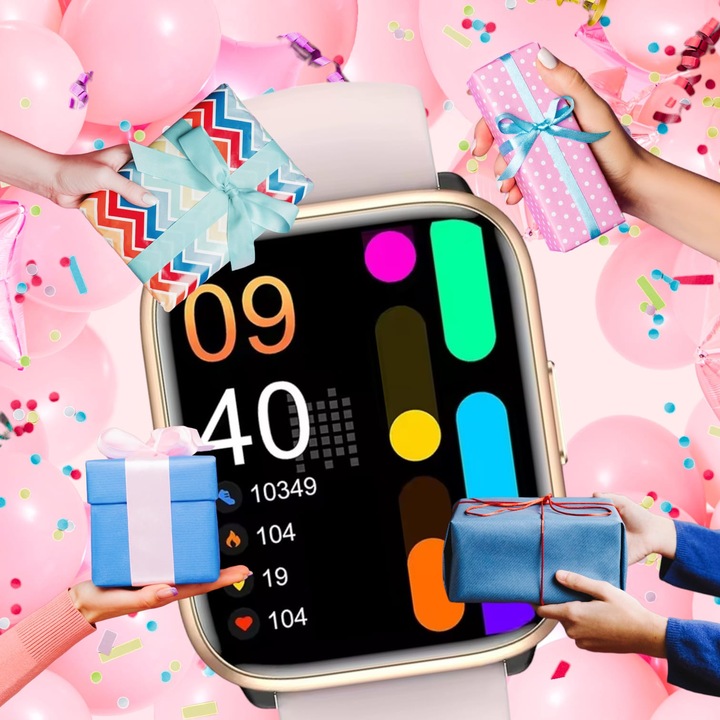 SMARTWATCH ZEGAREK POLSKIE MENU ROZMOWY SPORT SMART WATCH DAMSKI 2 PASKI