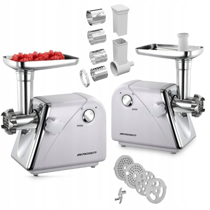 PROFESJONALNA MASZYNKA ELEKTRYCZNA DO MIELENIA MIĘSA Berdsen 550 - 1200W