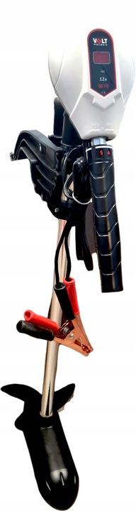 Silnik zaburtowy elektryczny Volt WICHER 70 12V 800W 8 biegów biało czarny