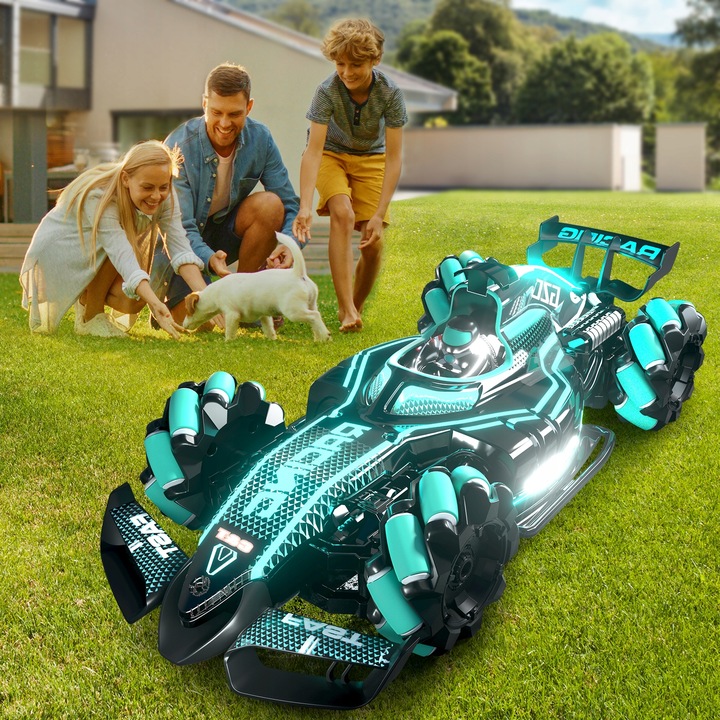 SAMOCHÓD ZDALNIE STEROWANY RC RĘKĄ GESTAMI PILOT AUTO PODŚWIETLENIE LED 4x4