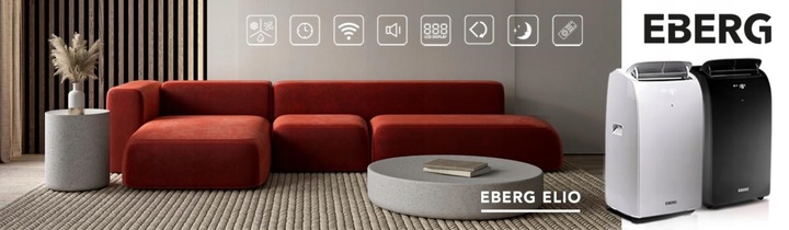 Klimatyzator przenośny ELIO 3,5kW osuszacz 40l WiFi + uszczelka ClimaLock