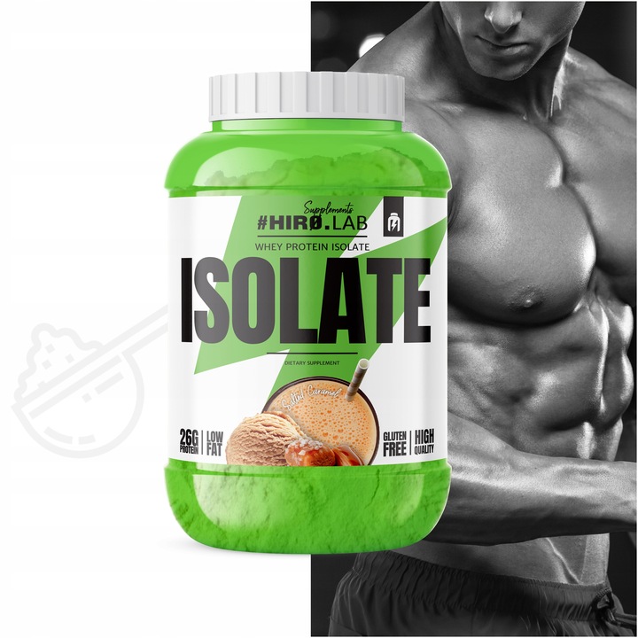 Izolat Białka BIAŁKO 1800 g wpi iso Whey Protein Isolate SŁONY KARMEL HIRO
