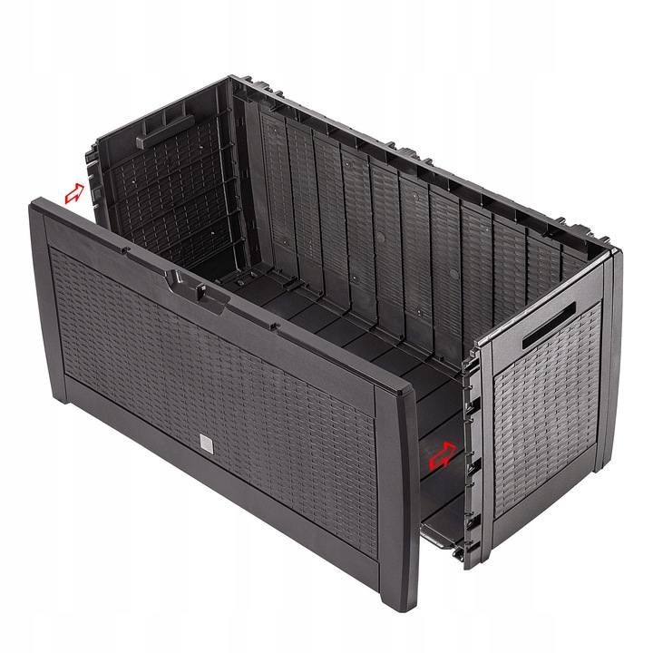 SKRZYNIA OGRODOWA KUFER SCHOWEK 310L BRĄZOWA