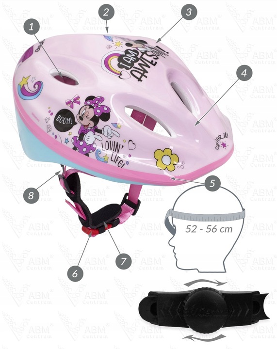 4x OCHRANIACZE KASK ROWEROWY RĘKAWICZKI DISNEY MIN