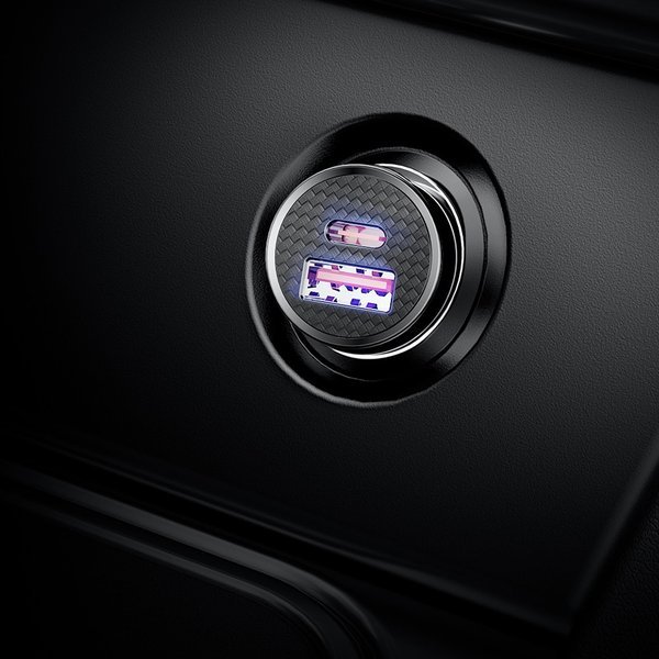 Ładowarka samochodowa Baseus Circular 30W 5A USB do auta, szybkie ładowanie