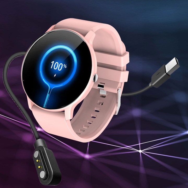 Zegarek damski SMARTWATCH SMS KROKI PULS POLSKIE MENU