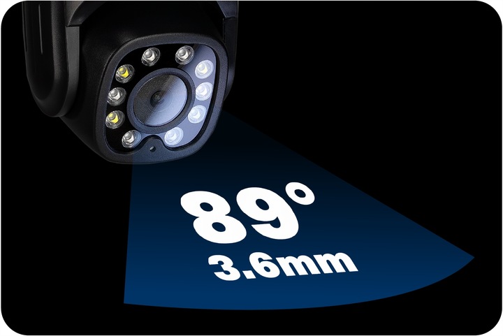 Kamera Zewnętrzna Obrotowa WiFi 8MPx 8MP 4K UHD AUDIO APLIKACJA 4XZOOM