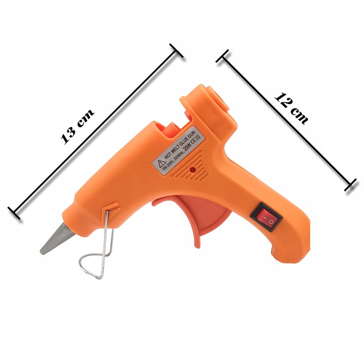 MINI PISTOLET DO KLEJU KLEJENIA NA GORĄCO CIEPŁO + KLEJ LASKI SZTYFTY X10