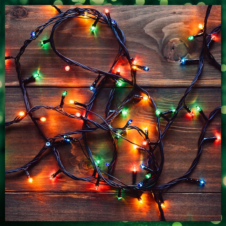 LAMPKI CHOINKOWE MULTIKOLOR 1000LED 8 TRYB ZEW/WEW 63 METRY NA CHOINKĘ