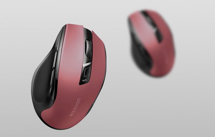UGREEN BEZPRZEWODOWA MYSZKA KOMPUTEROWA NA BATERIE AA 2.4GHZ BLUETOOTH 5.0
