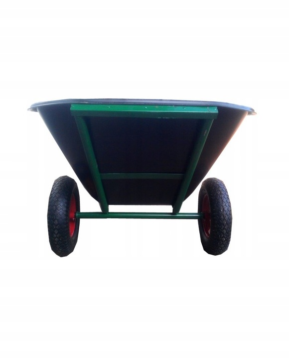 Taczka ogrodowa dwukołowa koleba wózek paszowy JAPONKA 350L PLASTIKOWY