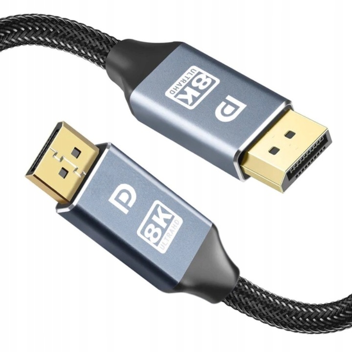 Kabel DisplayPort 1.4 8K 60Hz Rozdzielczość 4K 144Hz DP-DP HDR Monitor 3m