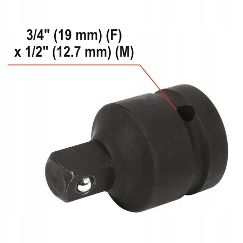 YATO ELEKTRYCZNY KLUCZ UDAROWY 3/4" 1200W/2000NM + ADAPTER WALIZKA YT-82025