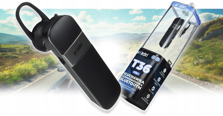 SŁUCHAWKA BLUETOOTH 5.3 ZESTAW SŁUCHAWKOWY BLUETOOTH DO ROZMÓW DLA KIEROWCY
