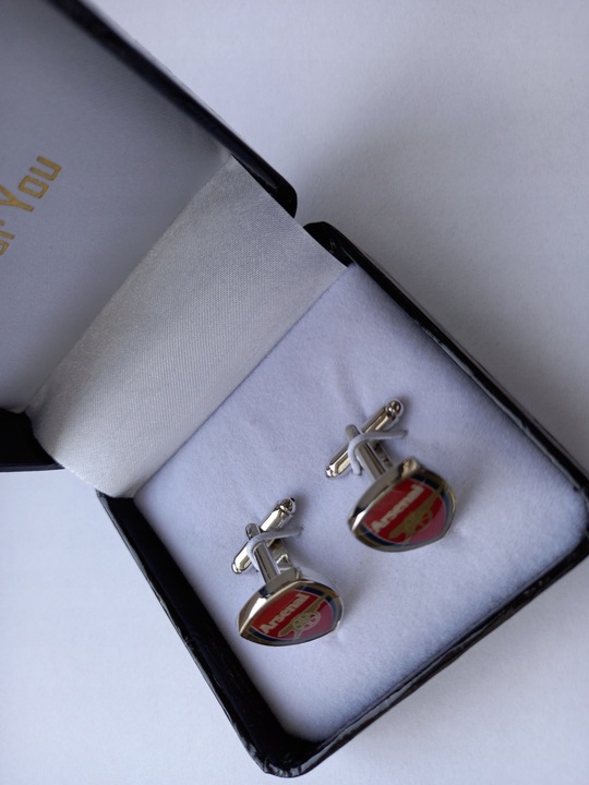 Spinki do mankietów koszuli dla kibica Arsenal