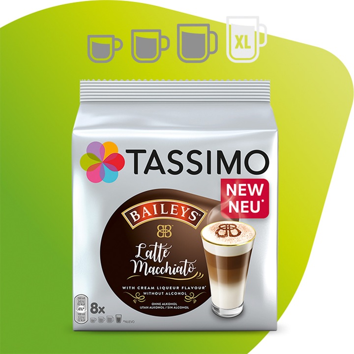 Kapsułki Tassimo Latte Macchiato Baileys 5+1 GRATIS