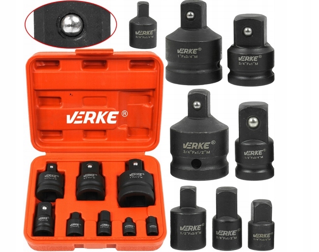 REDUKCJE UDAROWE ADAPTER NASADKI 1/4 1/2 3/4 3/8