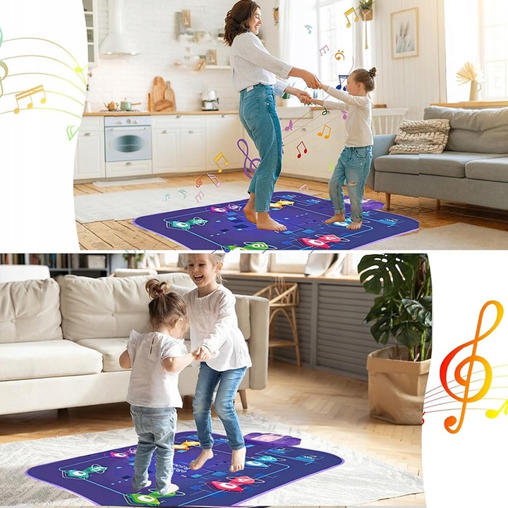 MATA DO TAŃCZENIA MUZYCZNA TANECZNA DLA DZIECI GRA INTERAKTYWNA TAŃCA ZABAW
