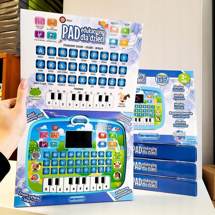 LAPTOP TABLET DOTYKOWY EDUKACYJNY KOMPUTER LCD PL