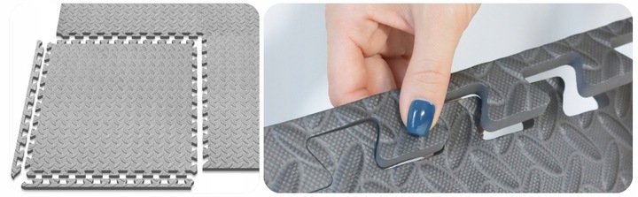 MATA PUZZLE POD SPRZĘT DO ĆWICZEŃ 12 SZT 4,32m2 OCHRONNA PODŁOGA NA SIŁOWNI