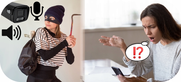 BEZPRZEWODOWA KAMERA WIFI MONITORING 2K CZARNA KAMERA ZEWNĘTRZNA AUDIO DVS