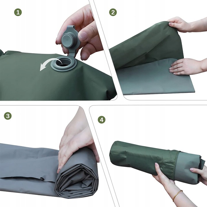 MATA SAMOPOMPUJĄCA KARIMATA MATERAC NAMIOT KEMPING 200 X 67 X 10CM