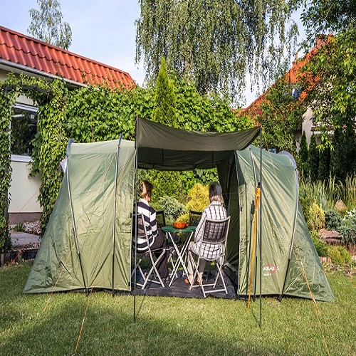 DUŻY NAMIOT 4 OSOBOWY TURYSTYCZNY KEMPINGOWY 2 SYPIALNIE RODZINNY